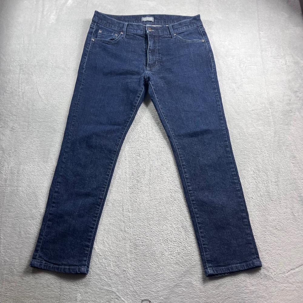 Ash & Erie Mens Essential Slim Fit Jeans Dark Wash Indigo 32x27 Short Kings